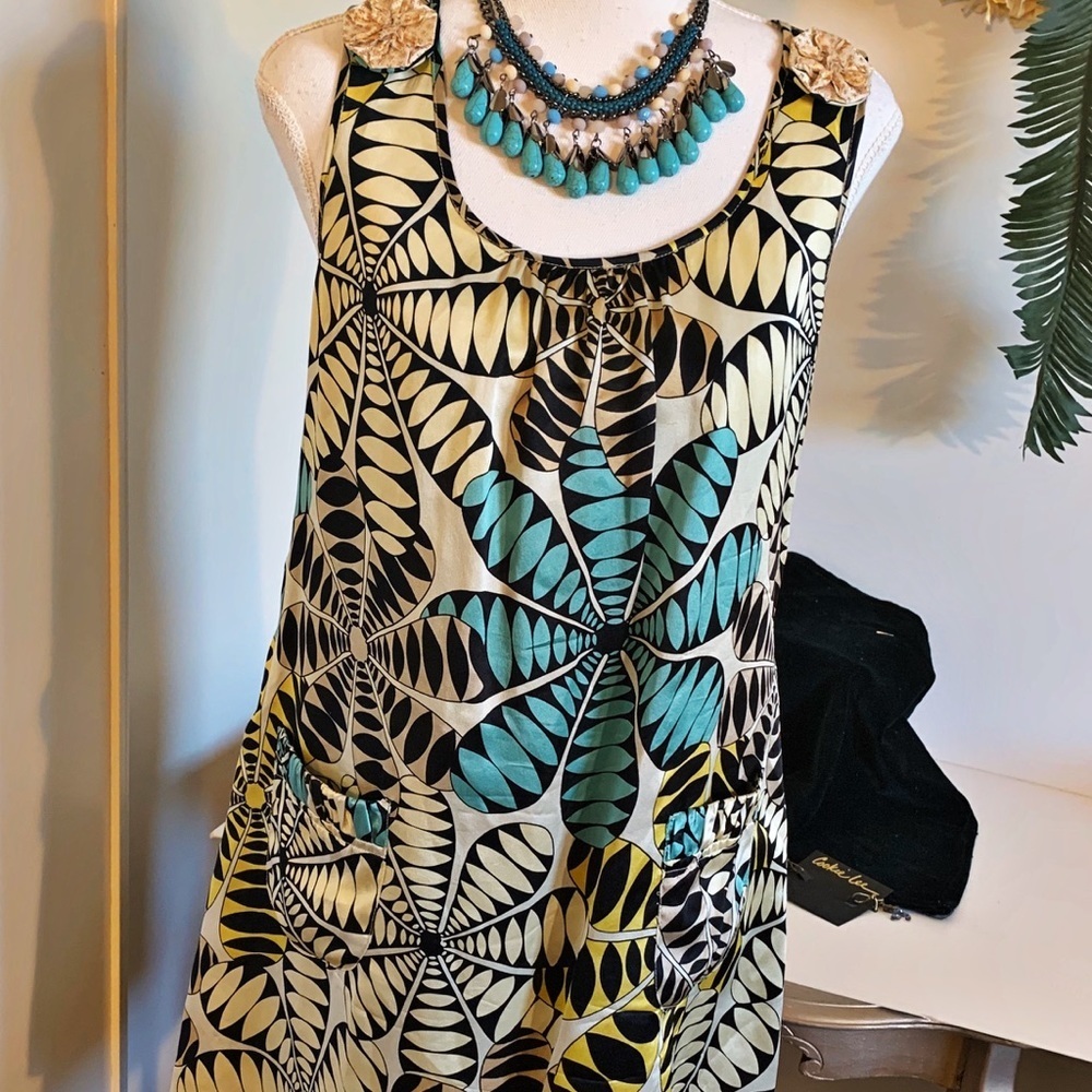 Custo Barcelona Vibrant Silk Top! Size 36